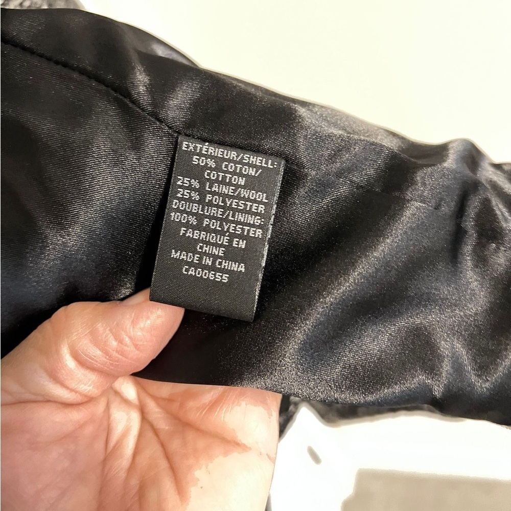 RW&CO. Black and White Textured Trench Coat - Picture 7 of 7